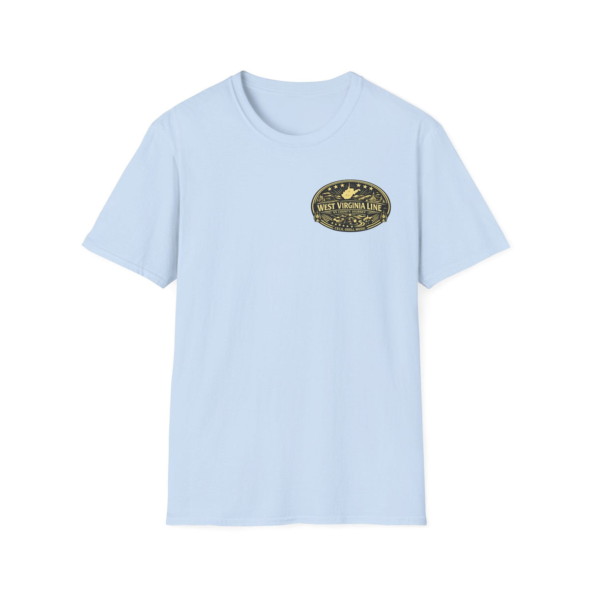 Tyler County Line Fire Department T-Shirt: Vintage Badge Sunset Design - Cecil Odell Music