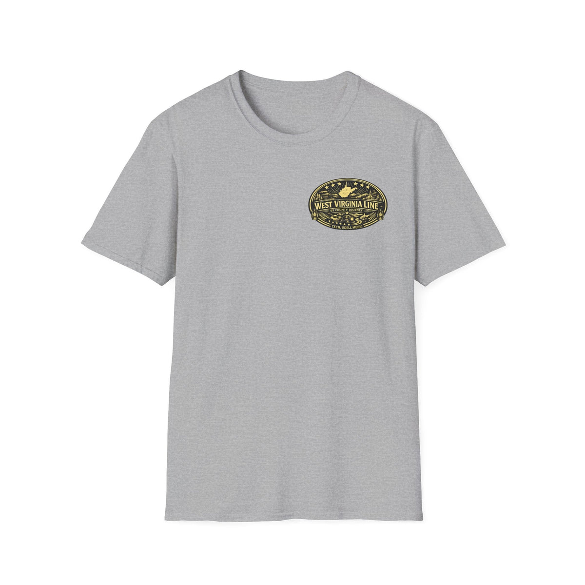 Tyler County Line Fire Department T-Shirt: Vintage Badge Sunset Design - Cecil Odell Music