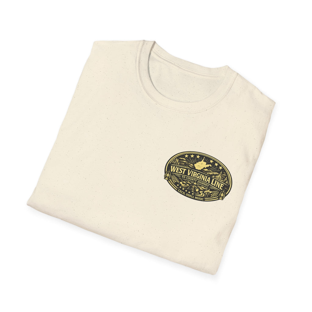 Tyler County Line Fire Department T-Shirt: Vintage Badge Sunset Design - Cecil Odell Music