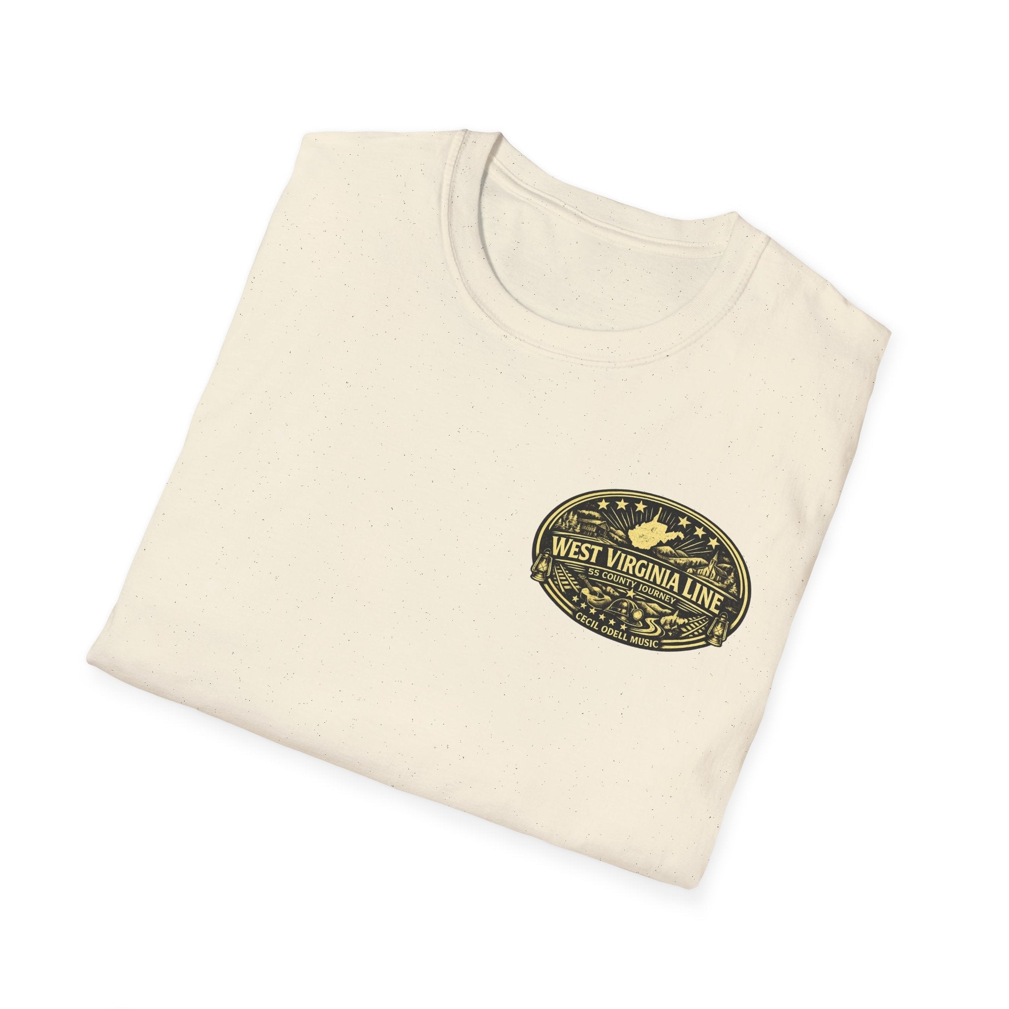 Tyler County Line Fire Department T-Shirt: Vintage Badge Sunset Design - Cecil Odell Music