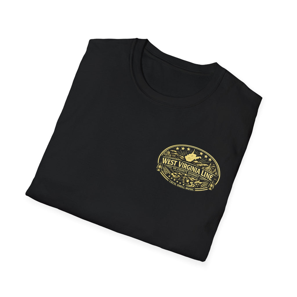 Tyler County Line Fire Department T-Shirt: Vintage Badge Sunset Design - Cecil Odell Music