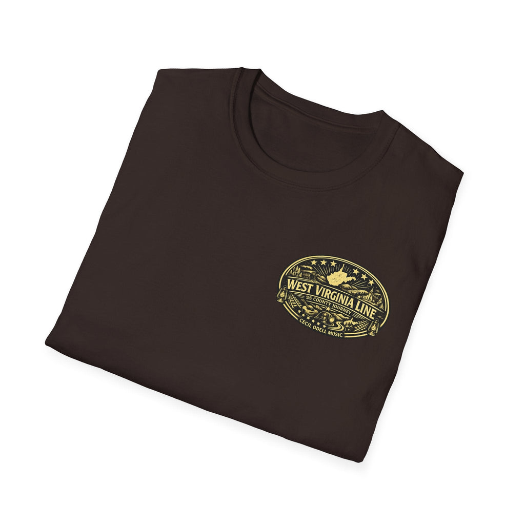 Tyler County Line Fire Department T-Shirt: Vintage Badge Sunset Design - Cecil Odell Music
