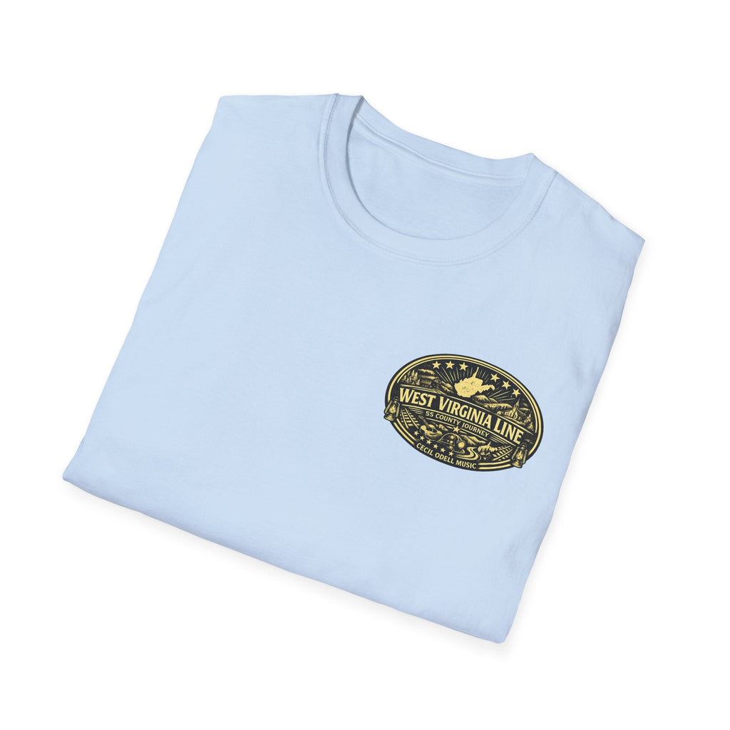 Tyler County Line Fire Department T-Shirt: Vintage Badge Sunset Design - Cecil Odell Music