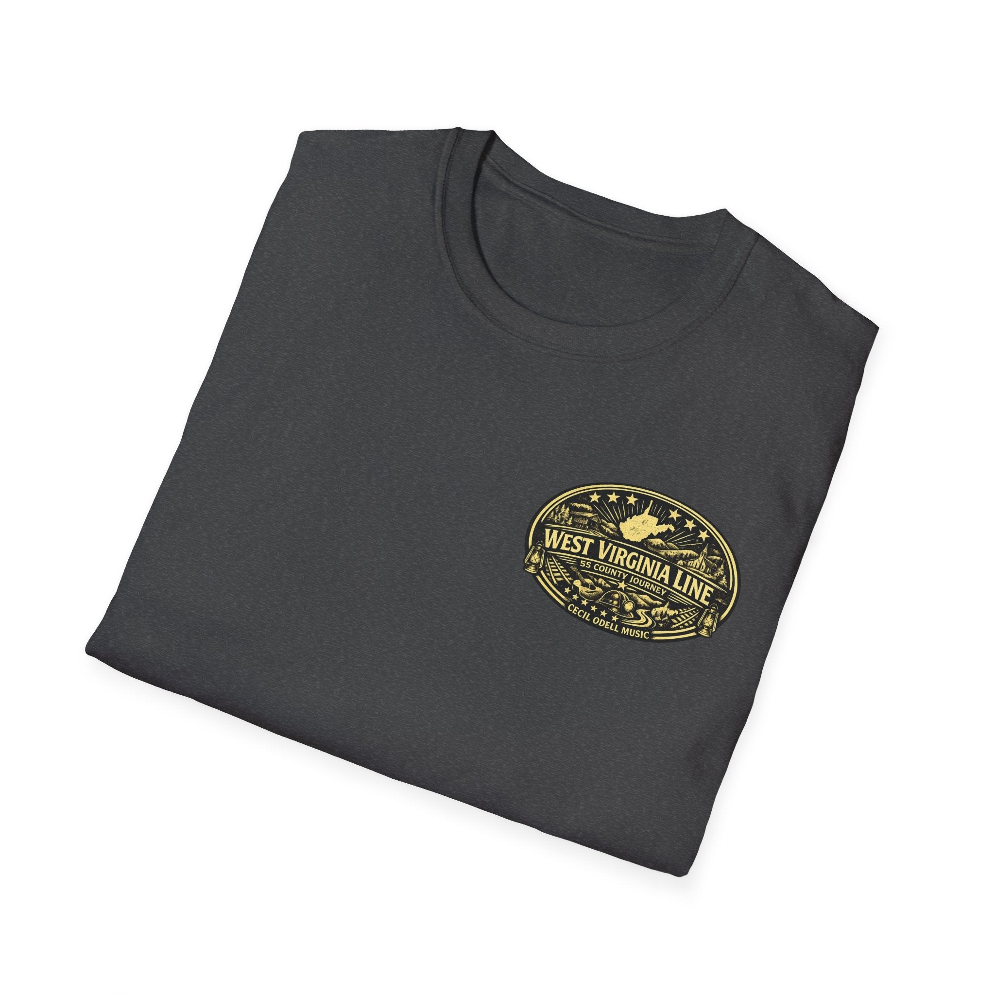 Tyler County Line Fire Department T-Shirt: Vintage Badge Sunset Design - Cecil Odell Music