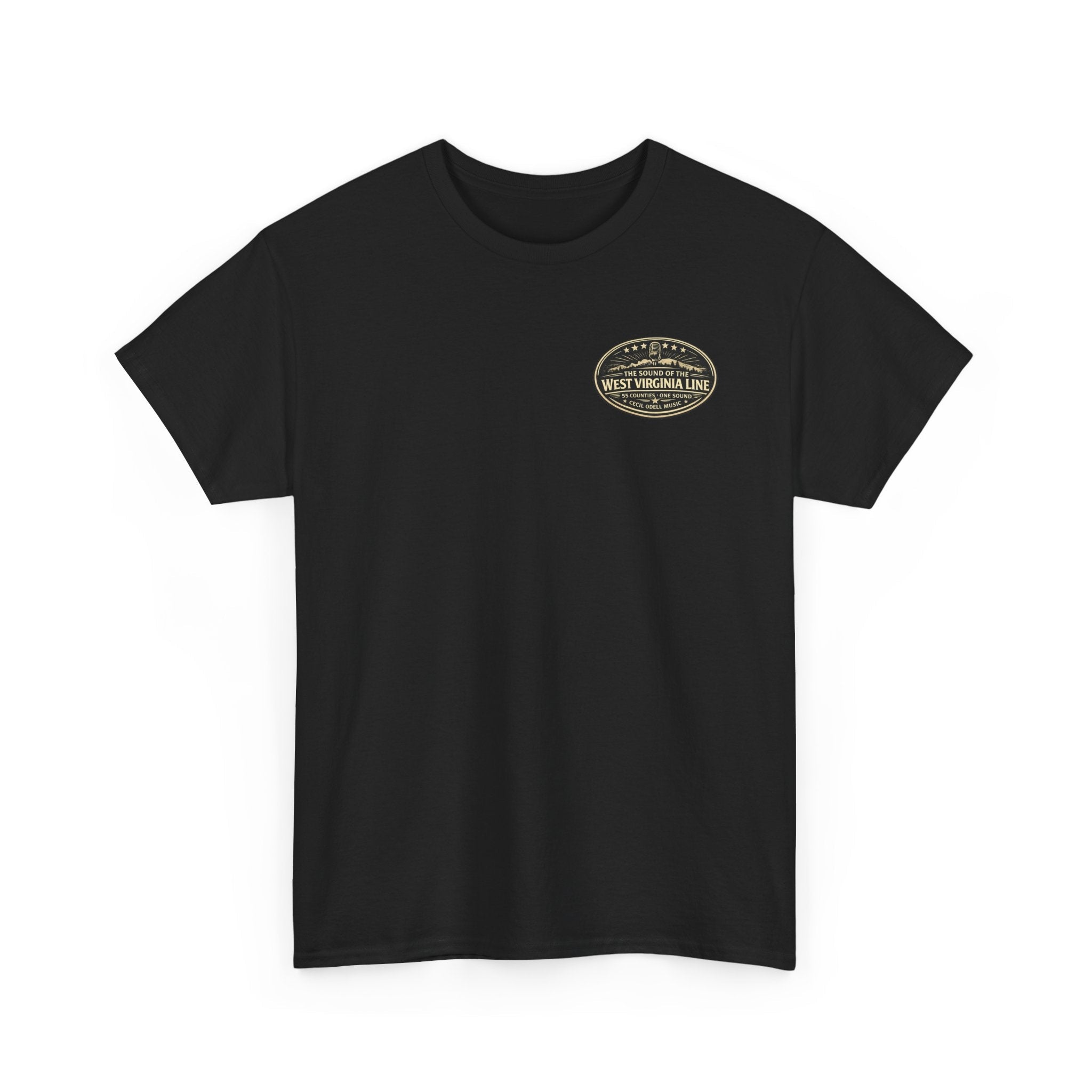 West Virginia Field Lights T-Shirt: Construction Night Shift Tee - Cecil Odell Music