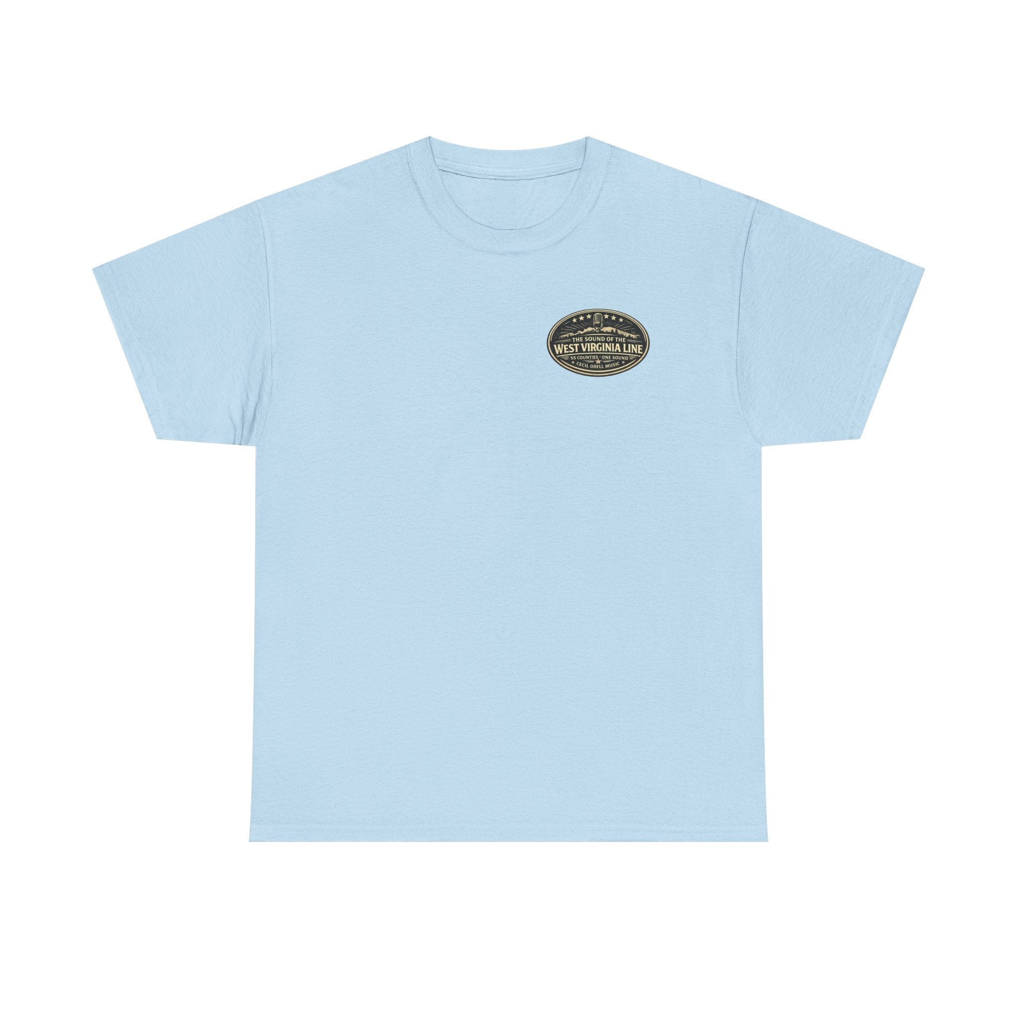 West Virginia Field Lights T-Shirt: Construction Night Shift Tee - Cecil Odell Music