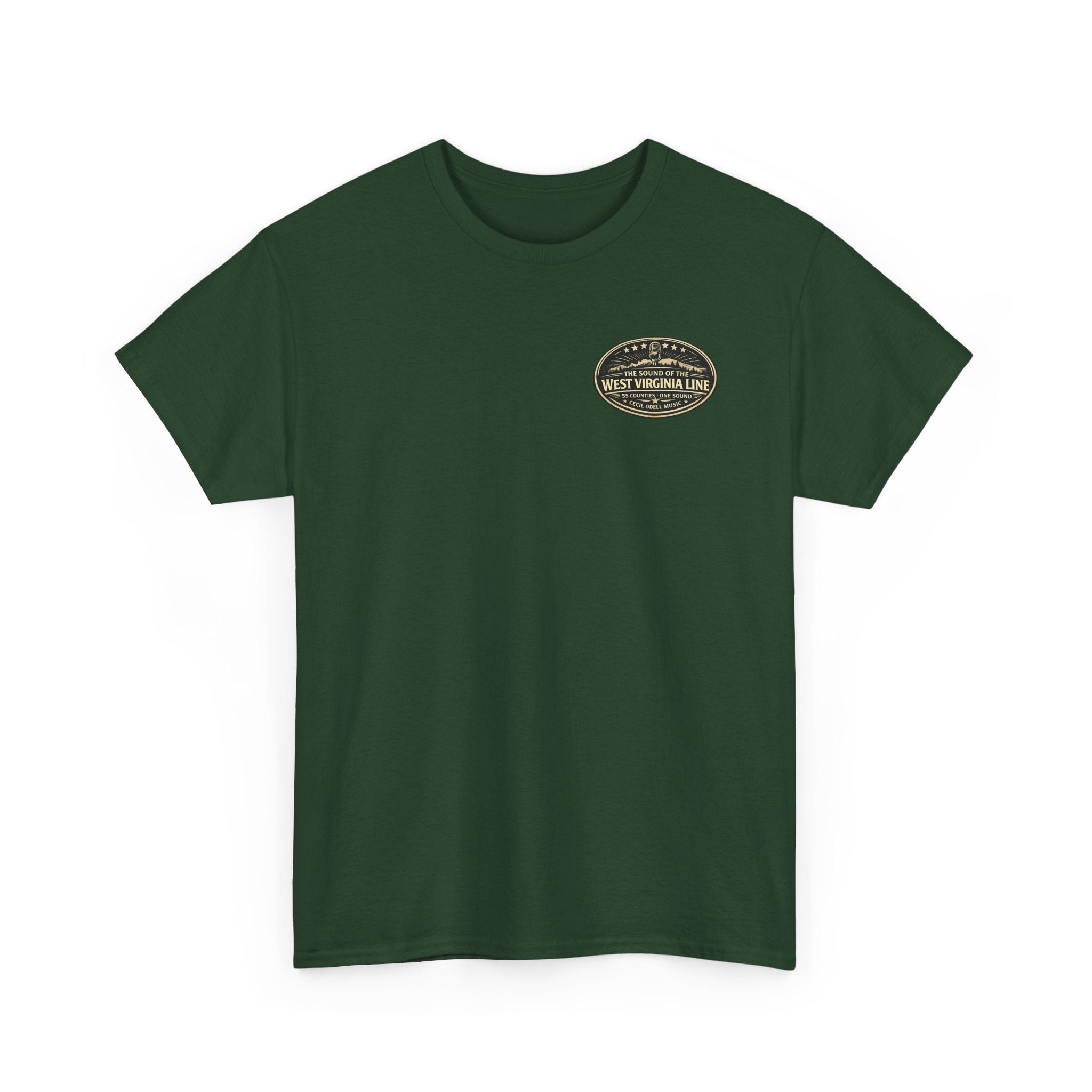 West Virginia Field Lights T-Shirt: Construction Night Shift Tee - Cecil Odell Music