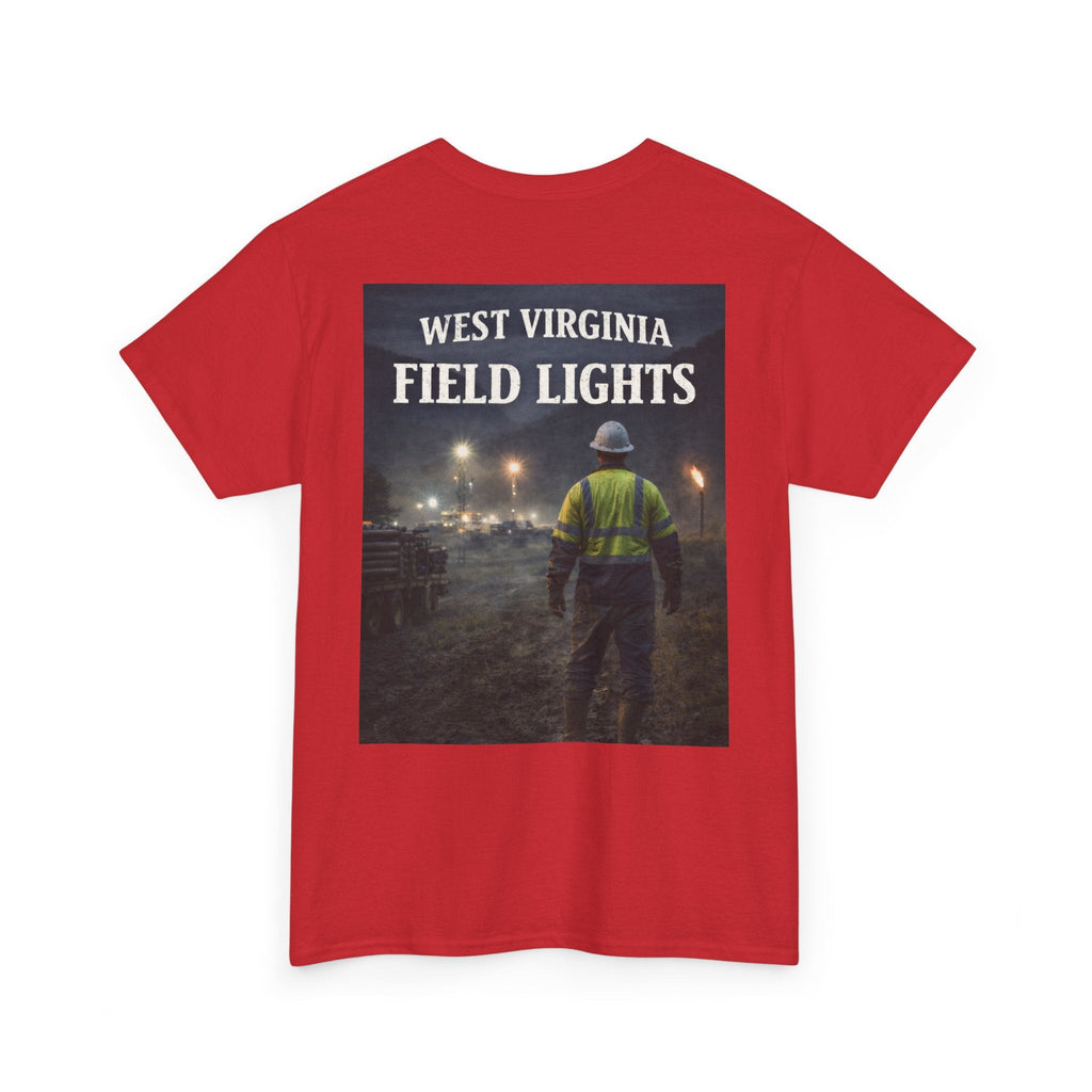 West Virginia Field Lights T-Shirt: Construction Night Shift Tee - Cecil Odell Music