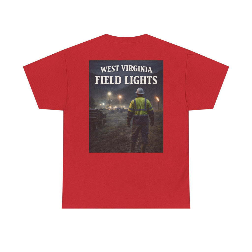 West Virginia Field Lights T-Shirt: Construction Night Shift Tee - Cecil Odell Music