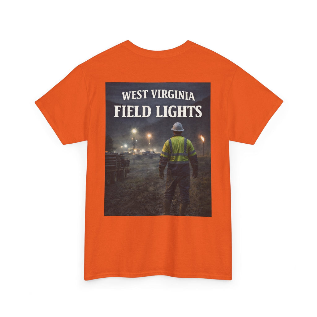 West Virginia Field Lights T-Shirt: Construction Night Shift Tee - Cecil Odell Music