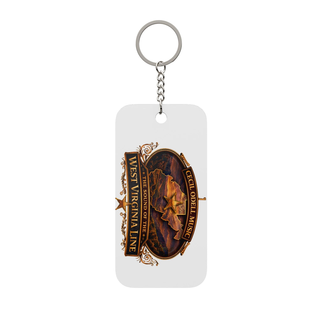 West Virginia Line Double - Sided Keychain Charm: Coal Ore Haul Design - Cecil Odell Music