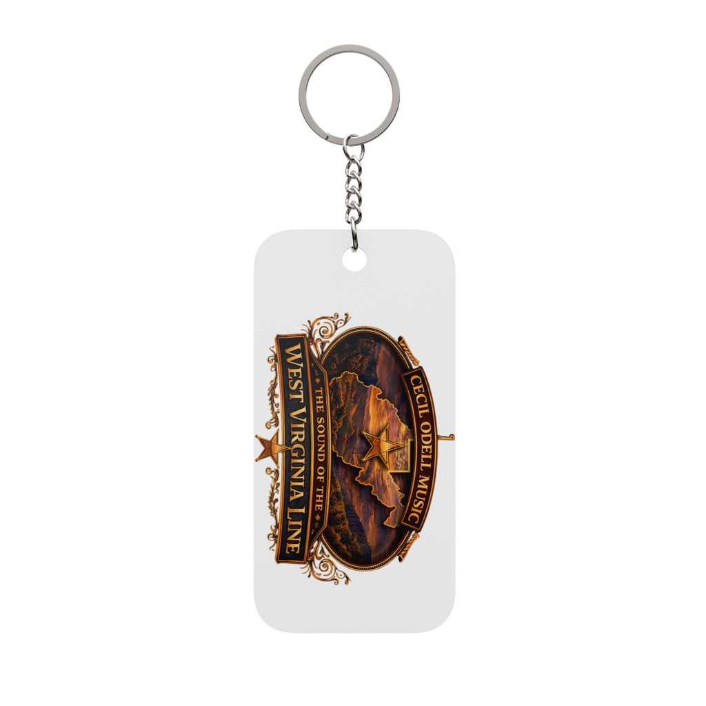 West Virginia Line Double - Sided Keychain Charm: Coal Ore Haul Design - Cecil Odell Music