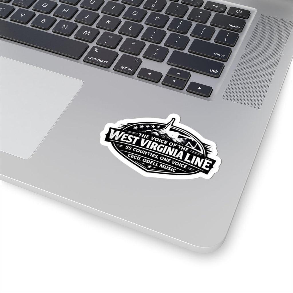 West Virginia Line Kiss - Cut Sticker: "The Voice of the West Virginia Line" State Pride Decal - Cecil Odell Music