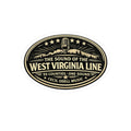 West Virginia Line Oval Sticker: “The Sound of the West Virginia Line” Vintage Music Decal - Cecil Odell Music