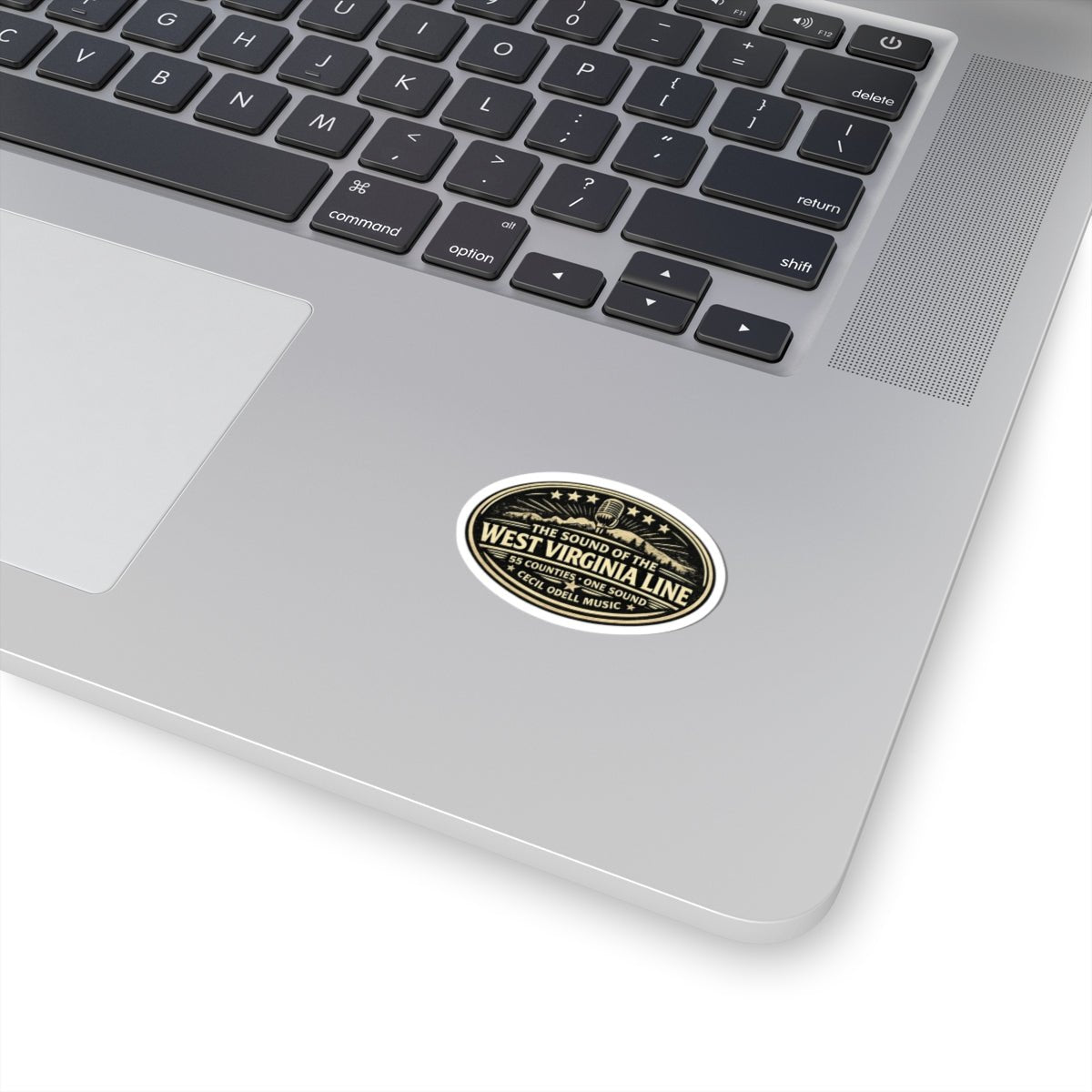 West Virginia Line Oval Sticker: “The Sound of the West Virginia Line” Vintage Music Decal - Cecil Odell Music