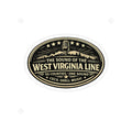 West Virginia Line Oval Vinyl Sticker: Die‑Cut Transparent Outdoor Sticker - Cecil Odell Music