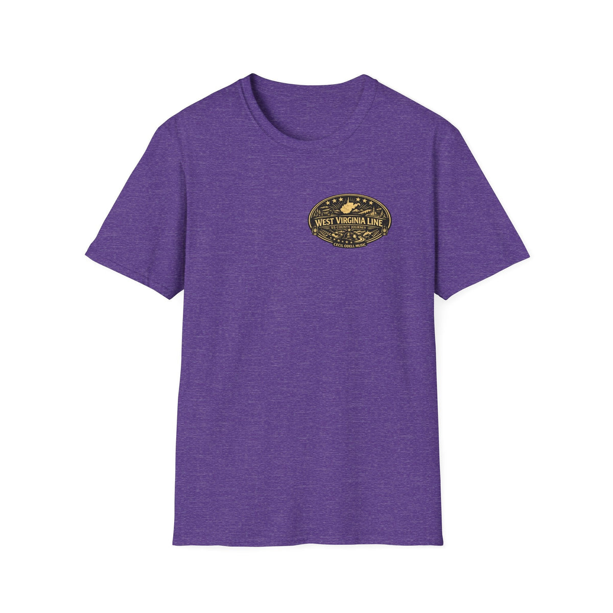 West Virginia Line Wirt County T-Shirt - Cecil Odell Music