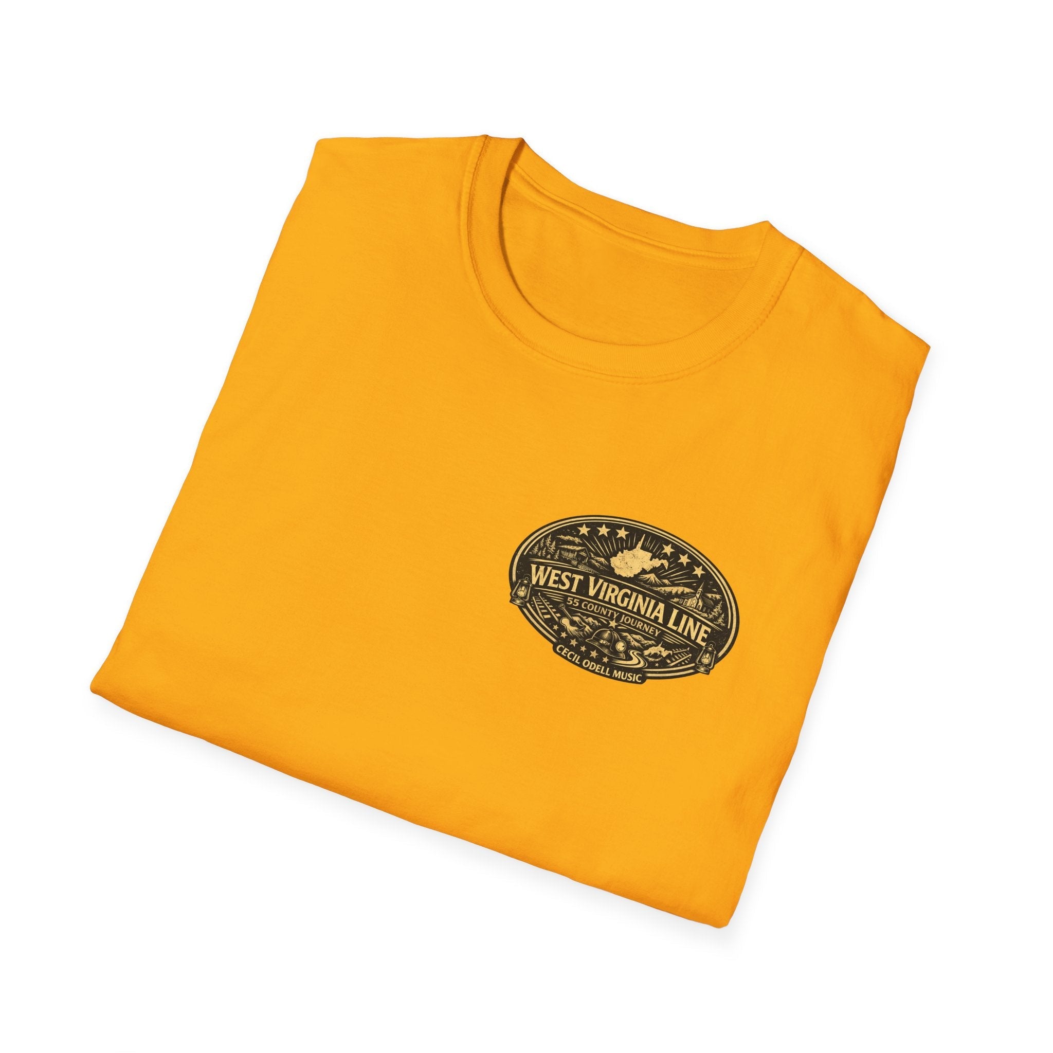 West Virginia Line Wirt County T-Shirt - Cecil Odell Music