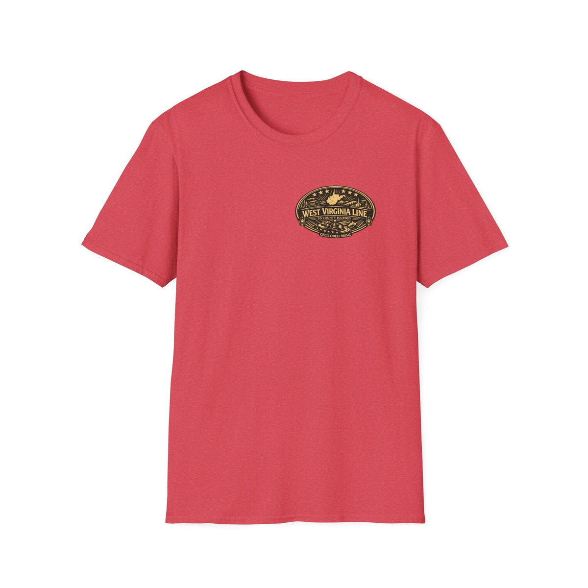 West Virginia Line Wirt County T-Shirt - Cecil Odell Music