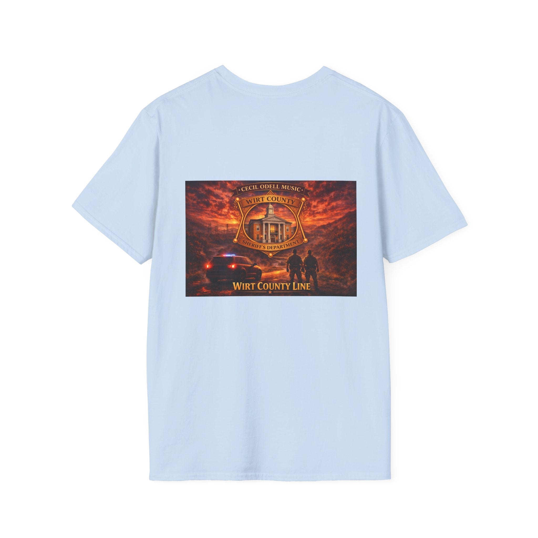 West Virginia Line Wirt County T-Shirt - Cecil Odell Music
