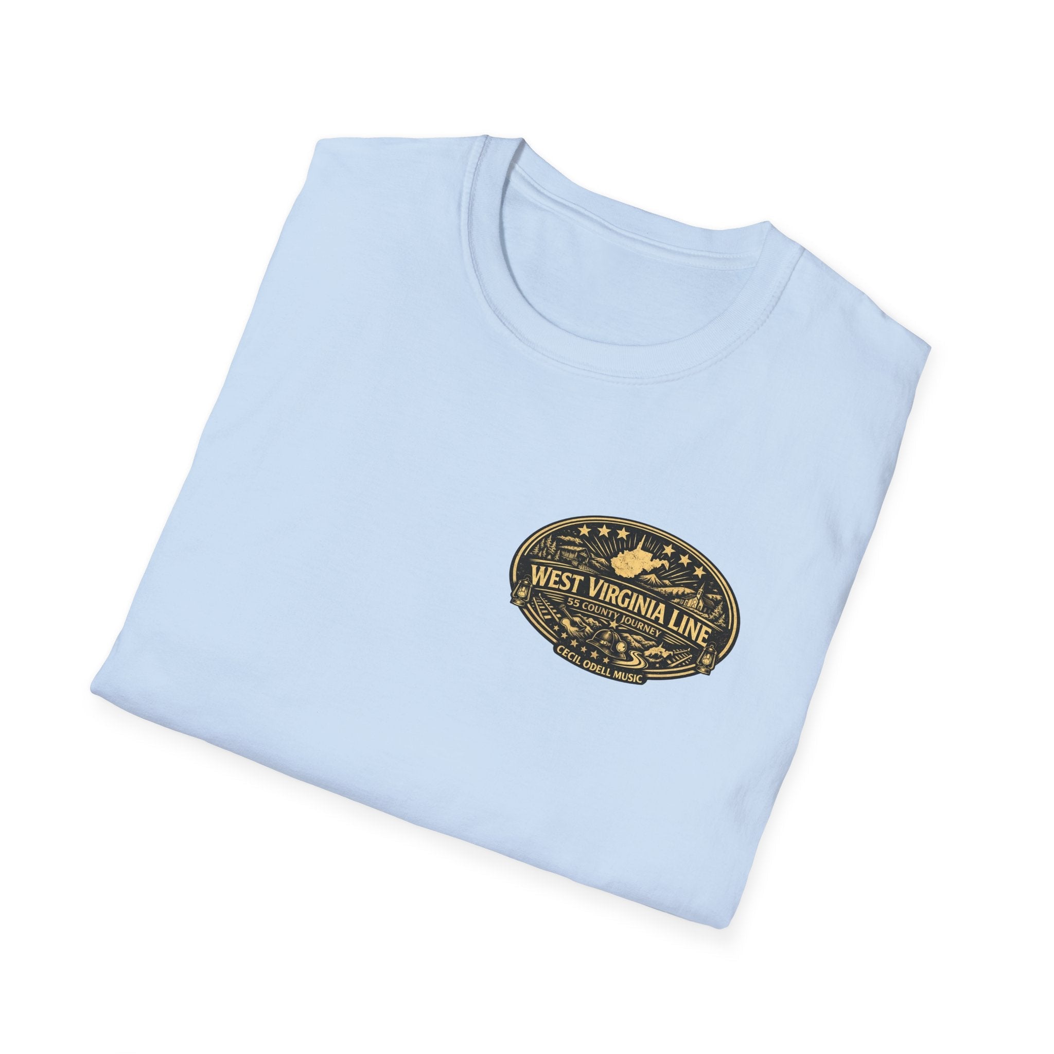 West Virginia Line Wirt County T-Shirt - Cecil Odell Music