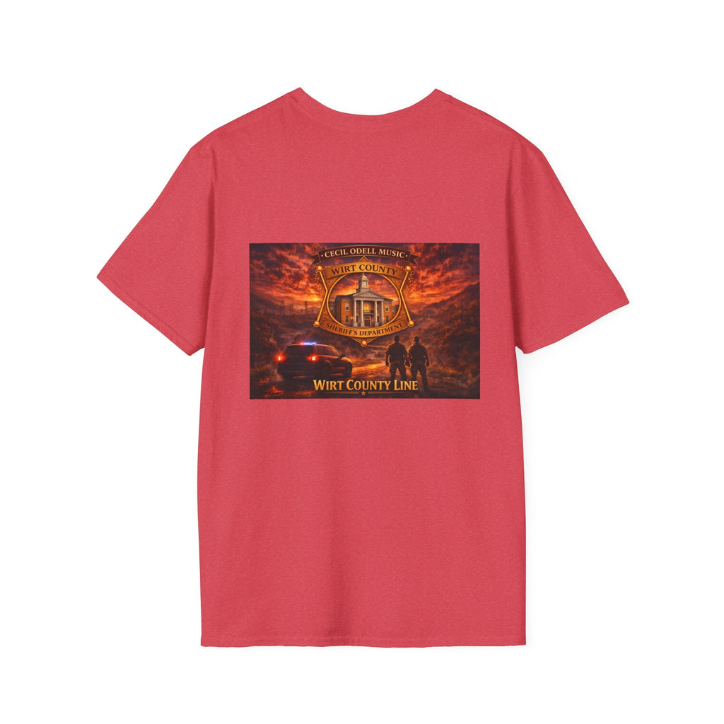 West Virginia Line Wirt County T-Shirt - Cecil Odell Music