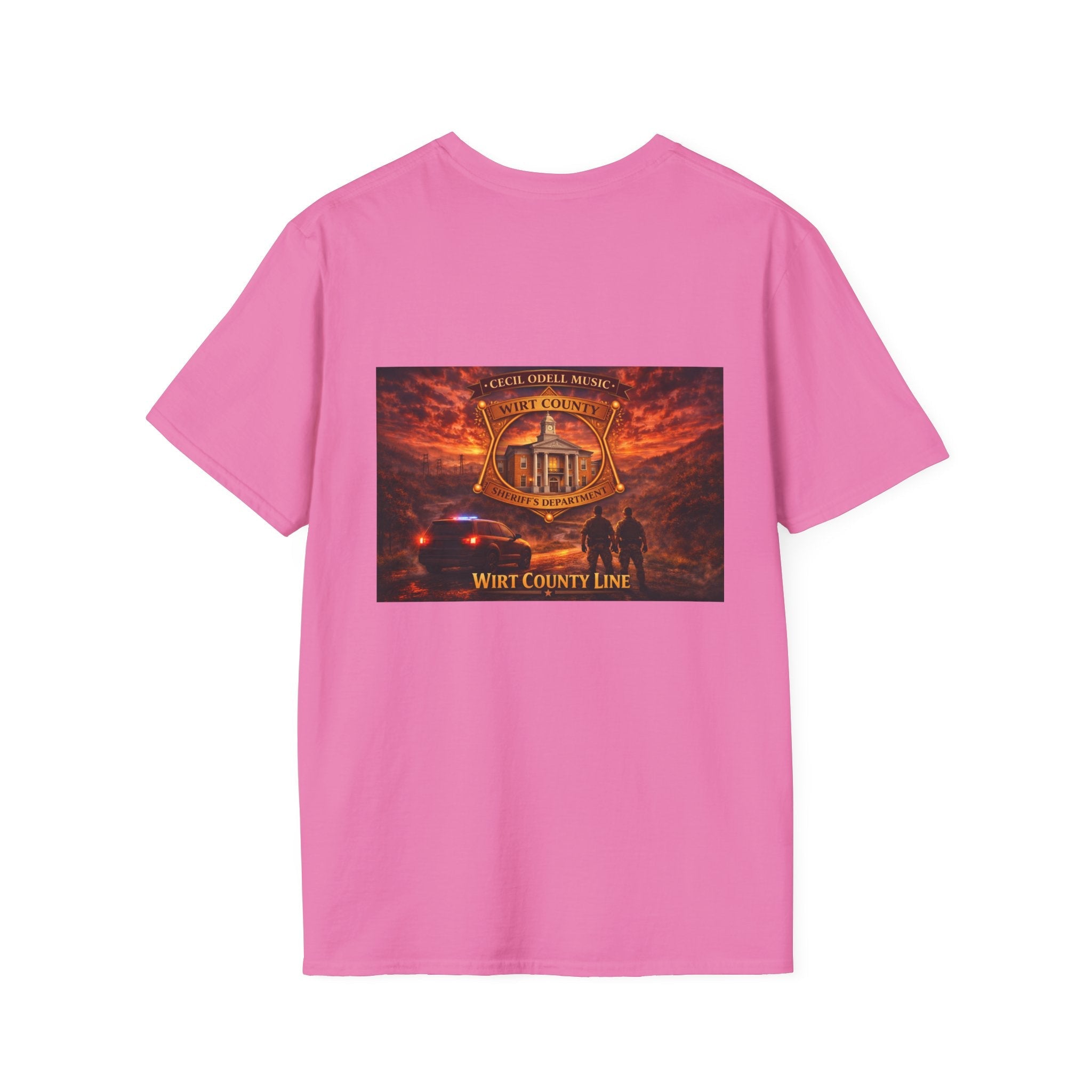 West Virginia Line Wirt County T-Shirt - Cecil Odell Music