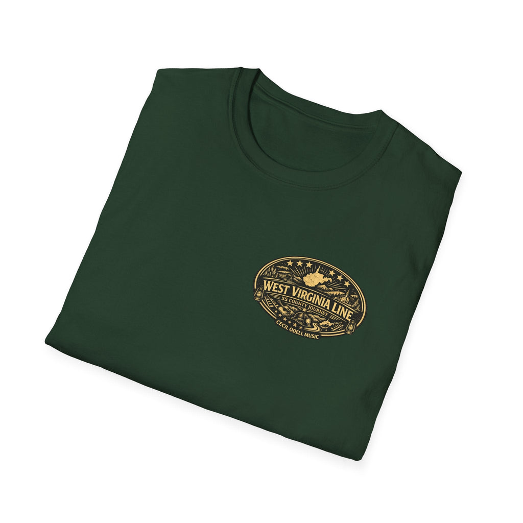 West Virginia Line Wirt County T-Shirt - Cecil Odell Music