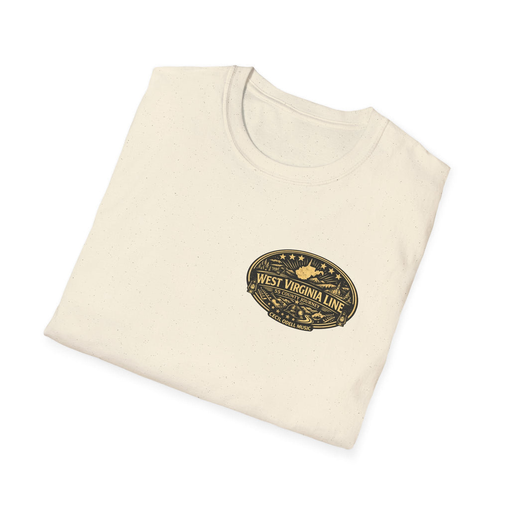 West Virginia Line Wirt County T-Shirt - Cecil Odell Music