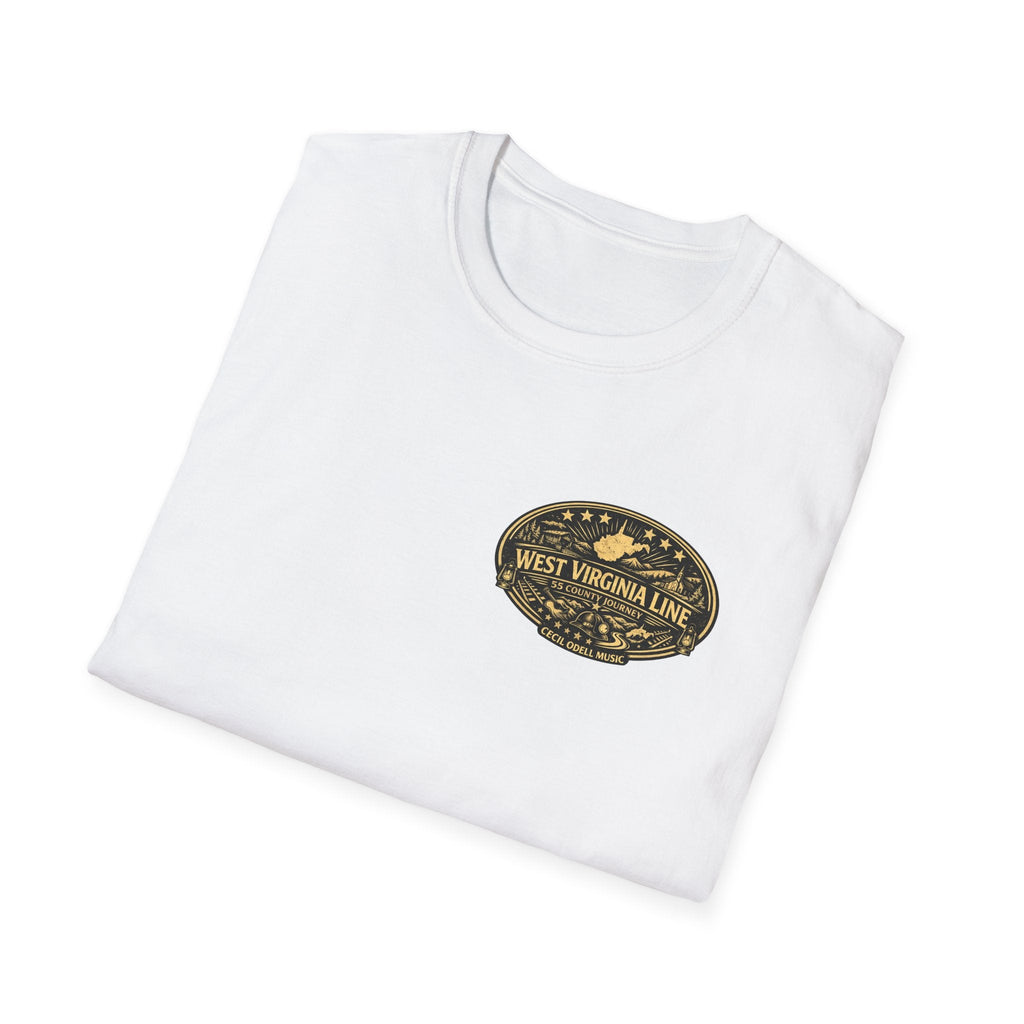 West Virginia Line Wirt County T-Shirt - Cecil Odell Music