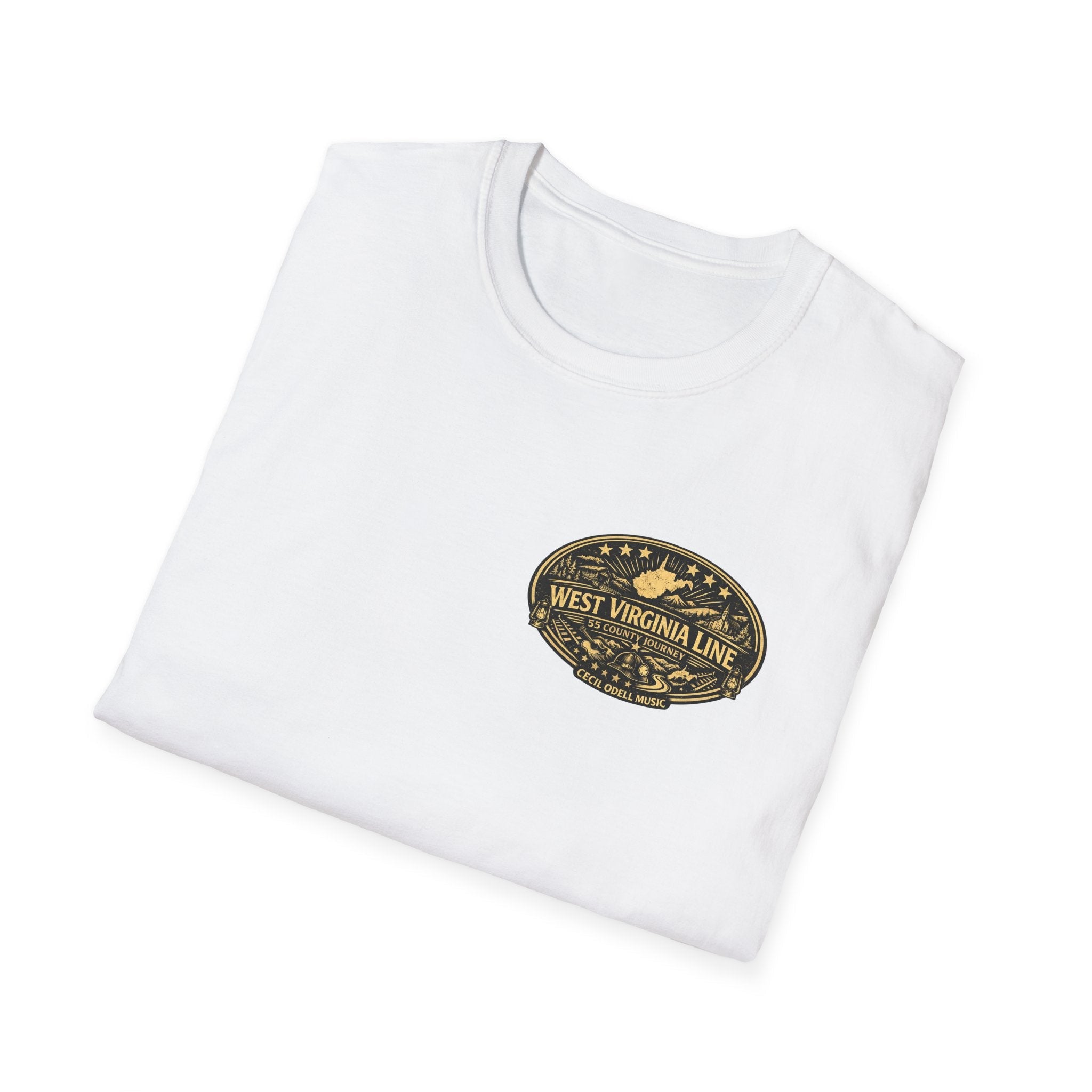 West Virginia Line Wirt County T-Shirt - Cecil Odell Music