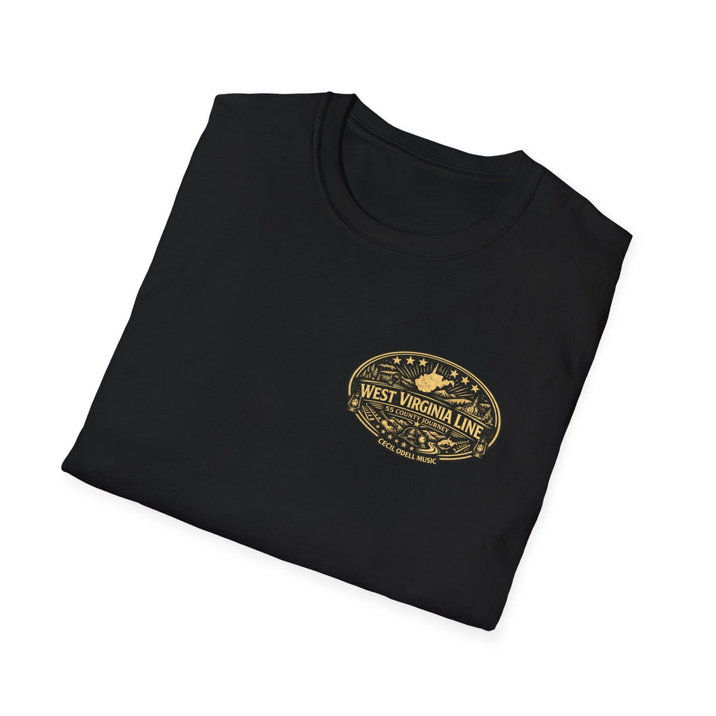 West Virginia Line Wirt County T-Shirt - Cecil Odell Music