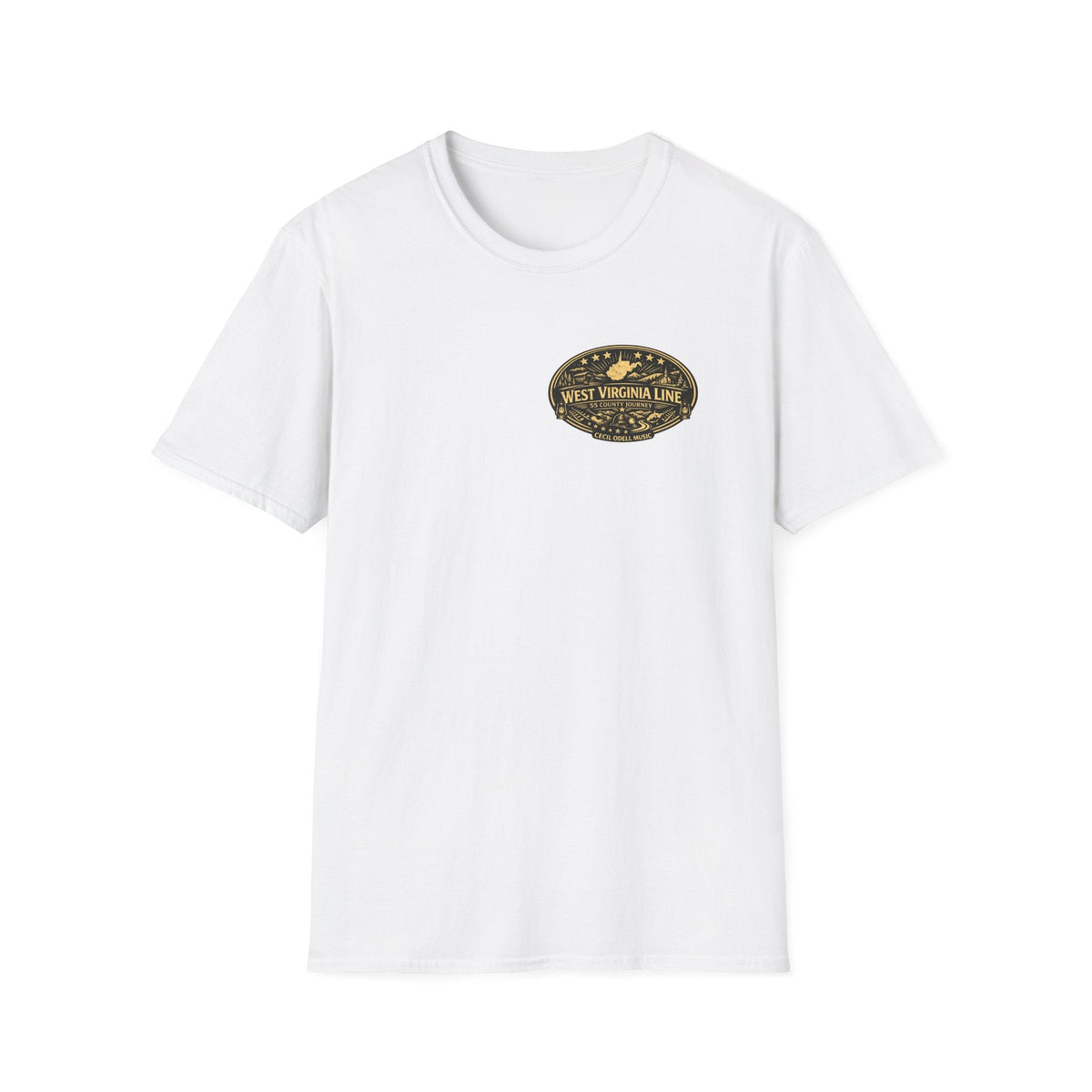 West Virginia Line Wirt County T-Shirt - Cecil Odell Music