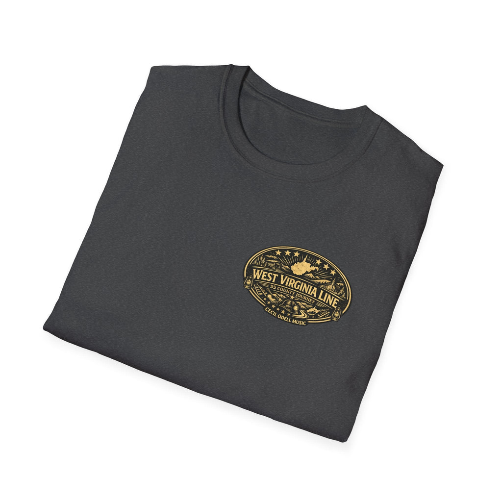 West Virginia Line Wirt County T-Shirt - Cecil Odell Music