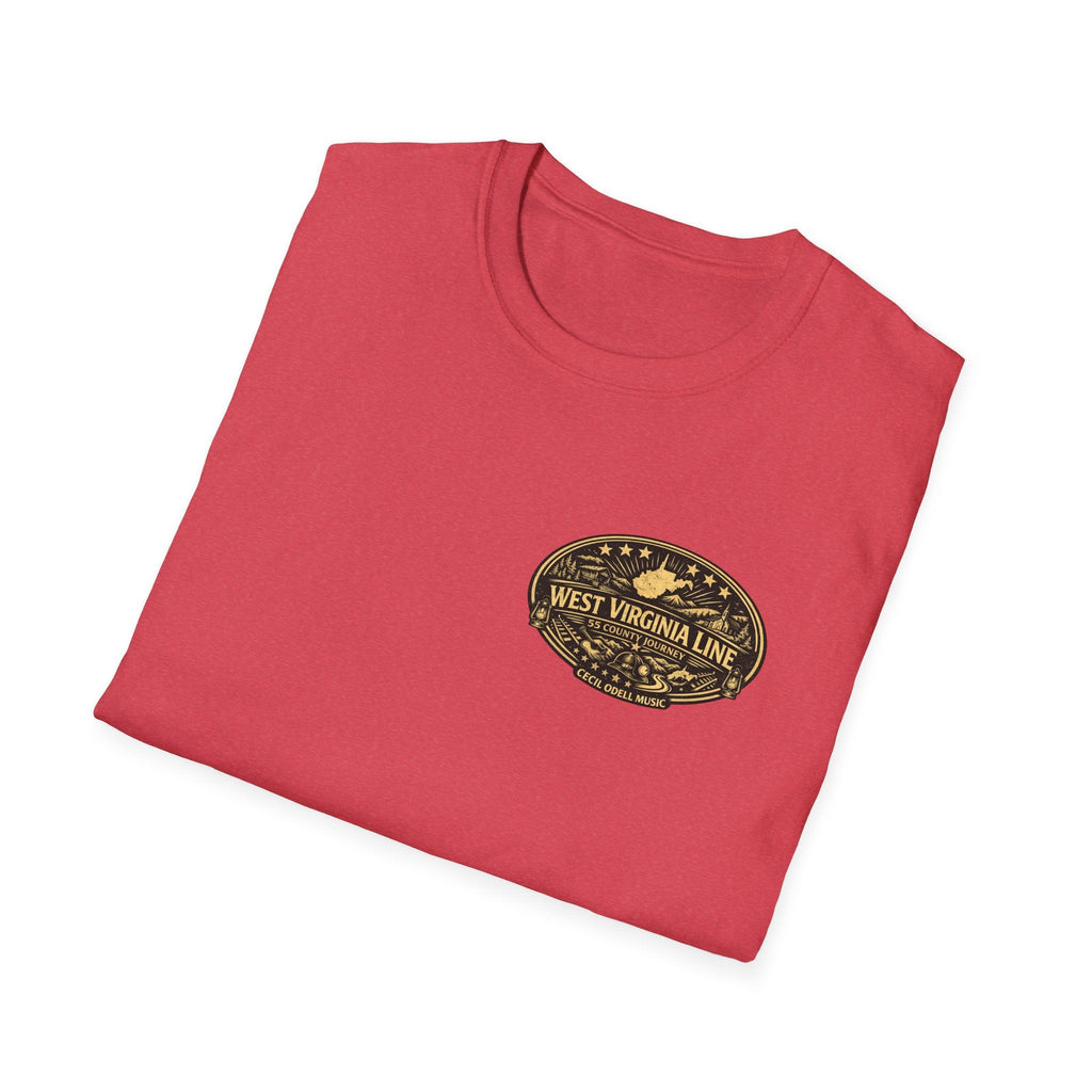 West Virginia Line Wirt County T-Shirt - Cecil Odell Music