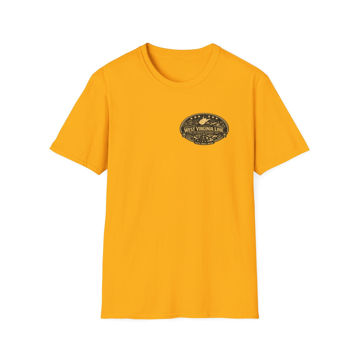 West Virginia Line Wirt County T-Shirt - Cecil Odell Music