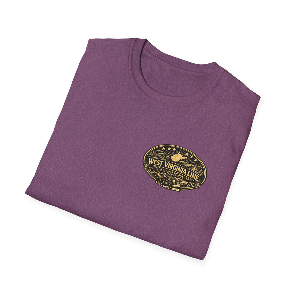 West Virginia Line Wirt County T-Shirt - Cecil Odell Music