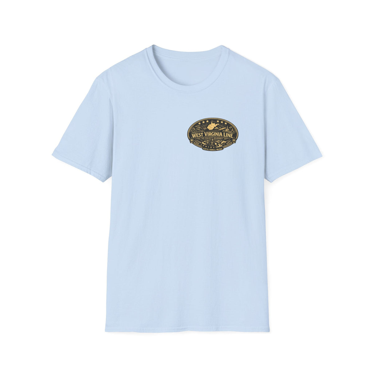 West Virginia Line Wirt County T-Shirt - Cecil Odell Music