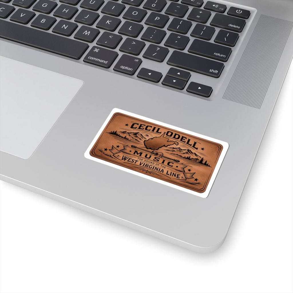 West Virginia Music Sticker: "Cecil Odell: The Sound of the West Virginia Line" Kiss - Cut - Cecil Odell Music