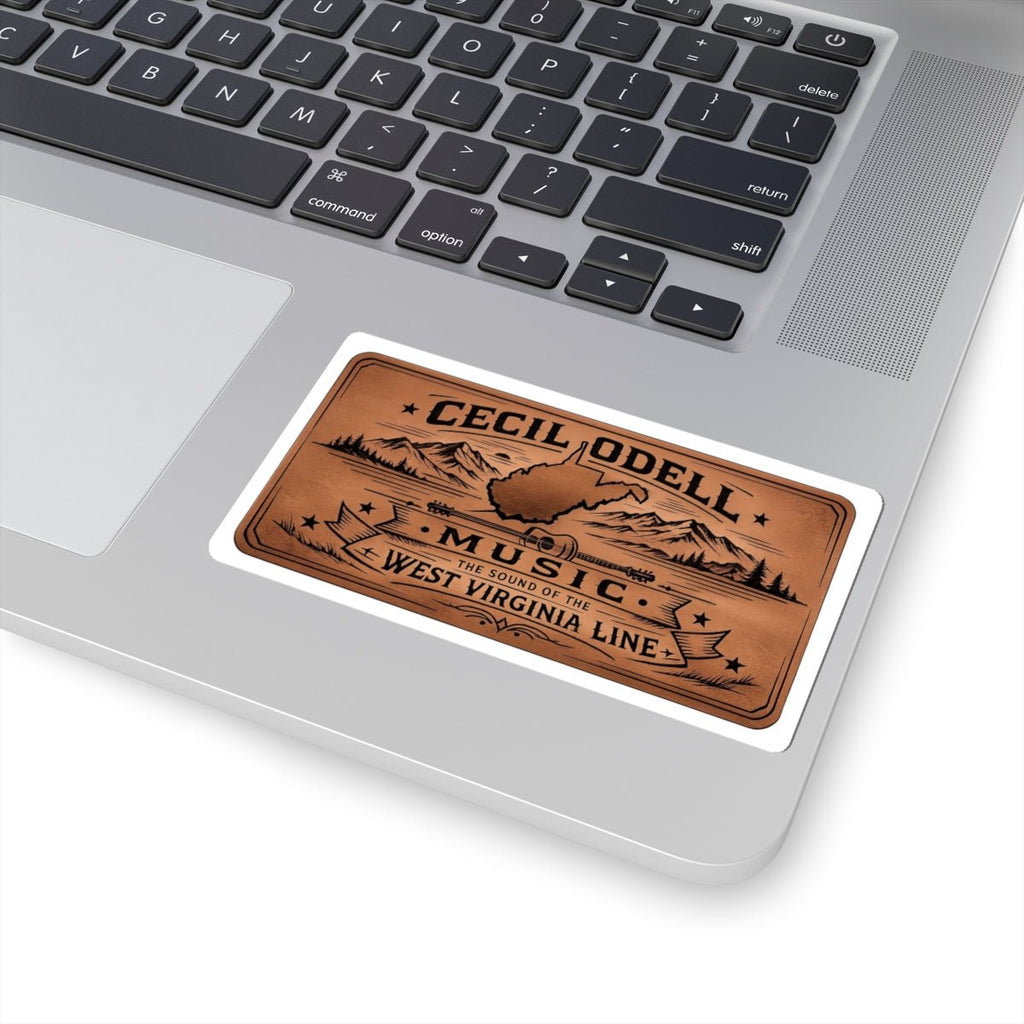West Virginia Music Sticker: "Cecil Odell: The Sound of the West Virginia Line" Kiss - Cut - Cecil Odell Music