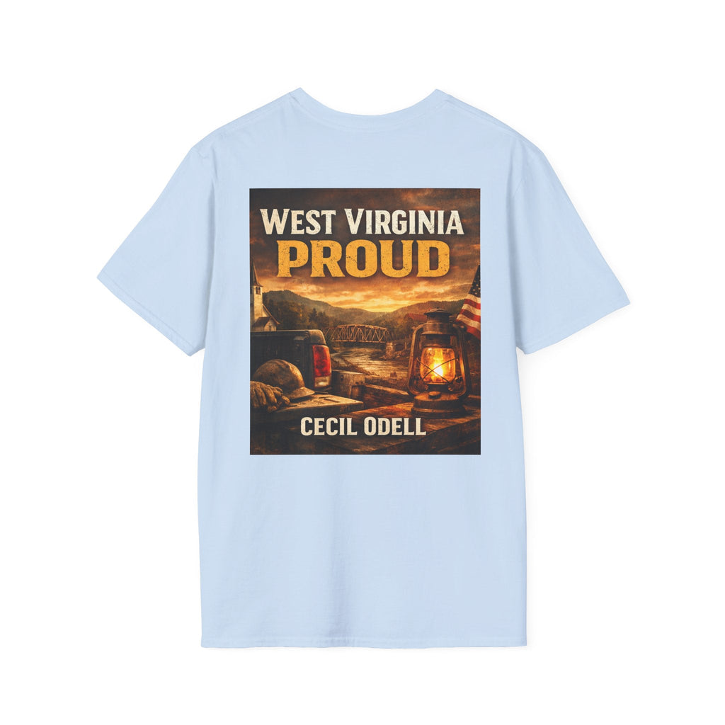West Virginia Proud T-Shirt: 'Cecil Odell' Rustic Outdoor Design - Cecil Odell Music