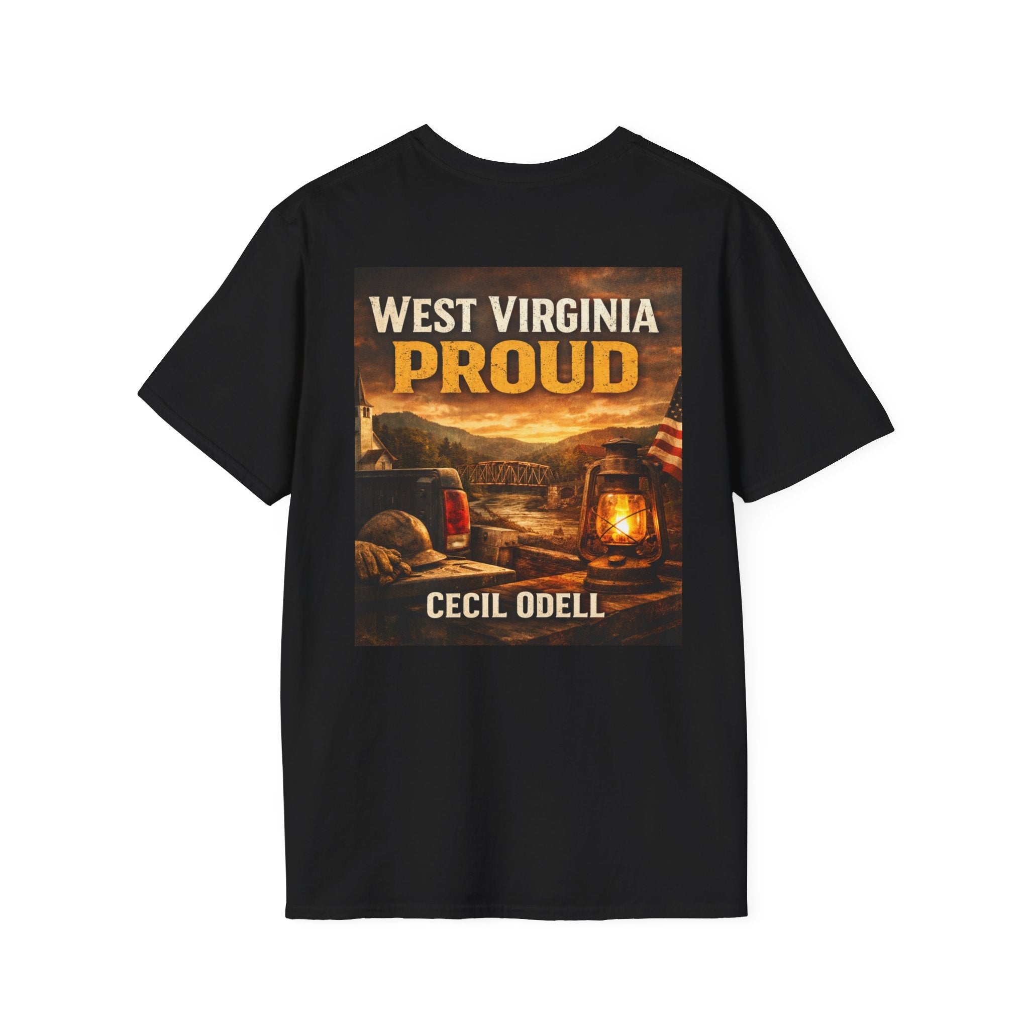 West Virginia Proud T-Shirt: 'Cecil Odell' Rustic Outdoor Design - Cecil Odell Music