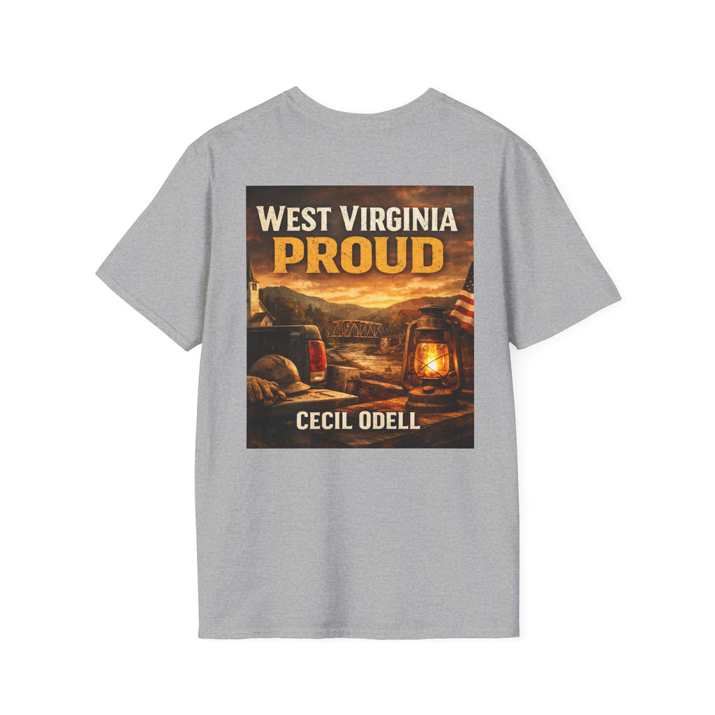 West Virginia Proud T-Shirt: 'Cecil Odell' Rustic Outdoor Design - Cecil Odell Music