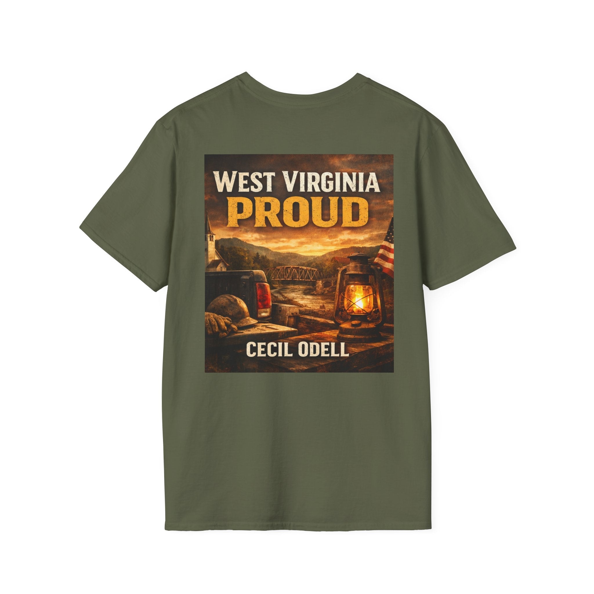 West Virginia Proud T-Shirt: 'Cecil Odell' Rustic Outdoor Design - Cecil Odell Music