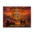 Wirt County Sheriff Badge Poster: "Wirt County Line" Satin Music Print - Cecil Odell Music