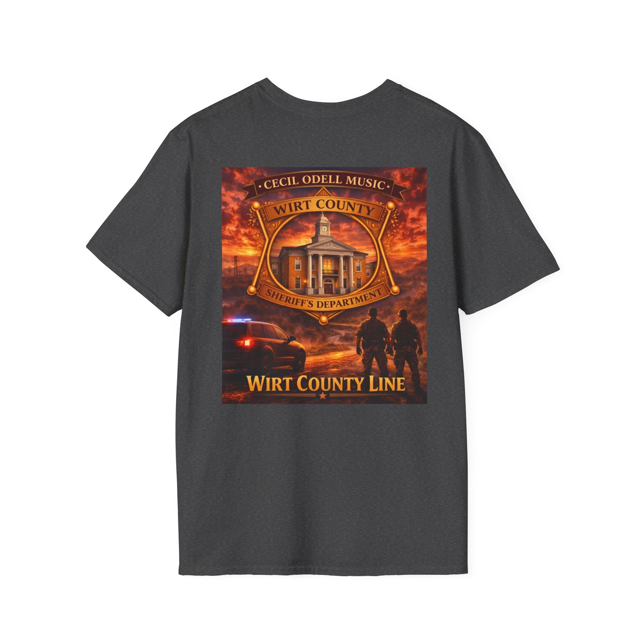 Wirt County Sheriff Badge T-Shirt: 'Wirt County Line' Tribute Tee - Cecil Odell Music