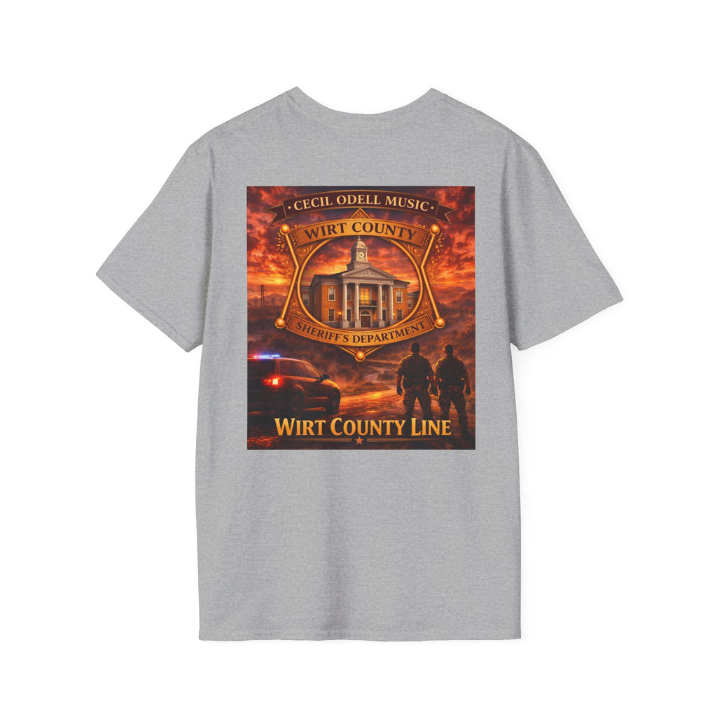 Wirt County Sheriff Badge T-Shirt: 'Wirt County Line' Tribute Tee - Cecil Odell Music