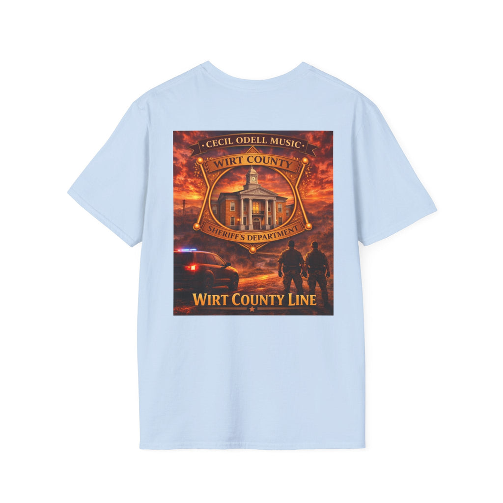 Wirt County Sheriff Badge T-Shirt: 'Wirt County Line' Tribute Tee - Cecil Odell Music
