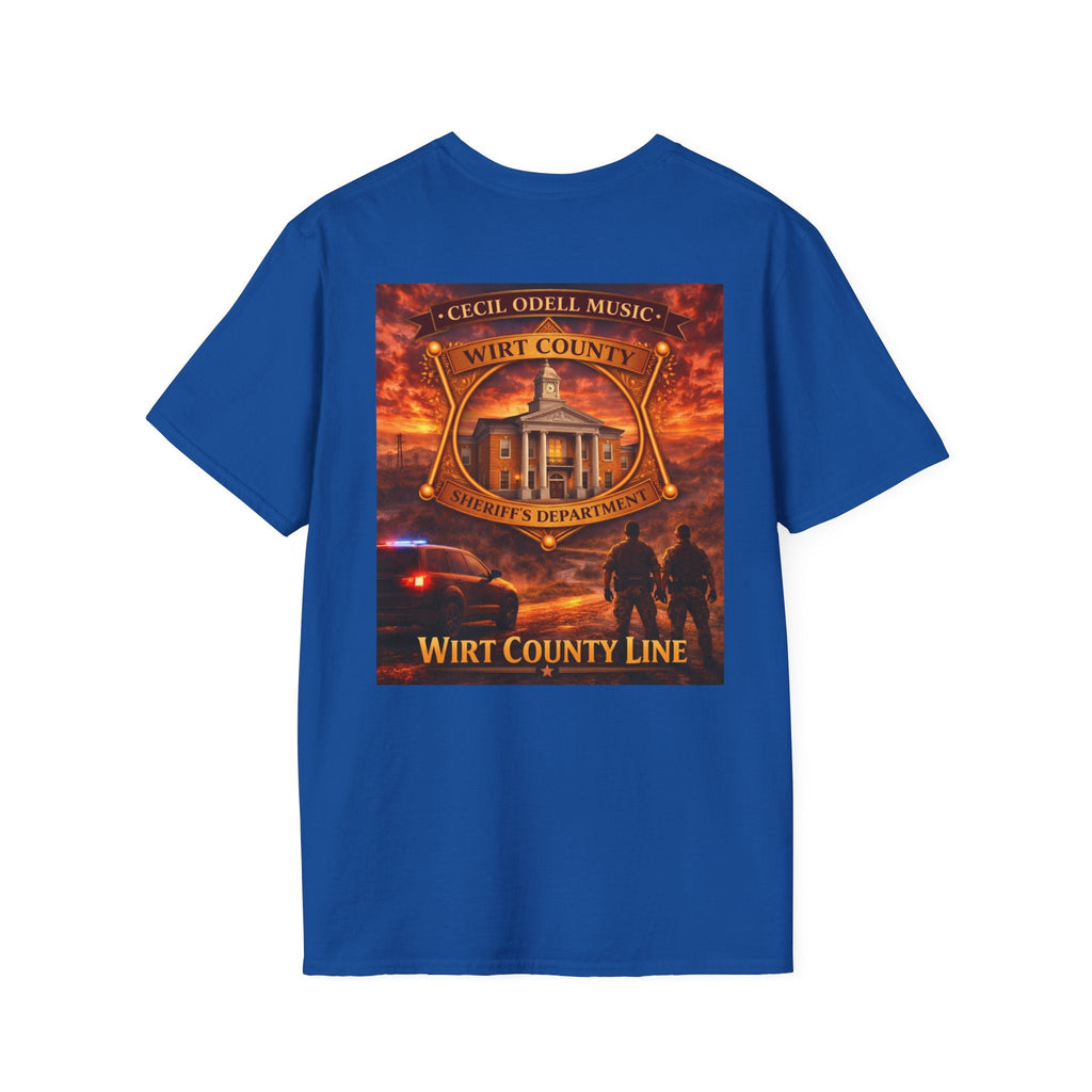 Wirt County Sheriff Badge T-Shirt: 'Wirt County Line' Tribute Tee - Cecil Odell Music