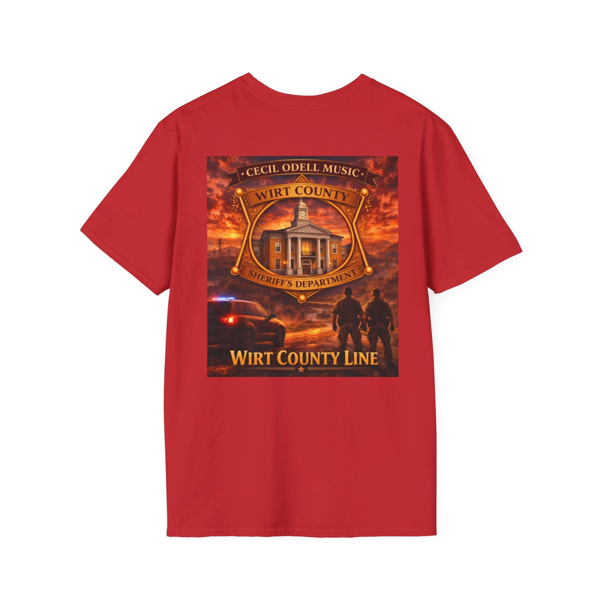 Wirt County Sheriff Badge T-Shirt: 'Wirt County Line' Tribute Tee - Cecil Odell Music